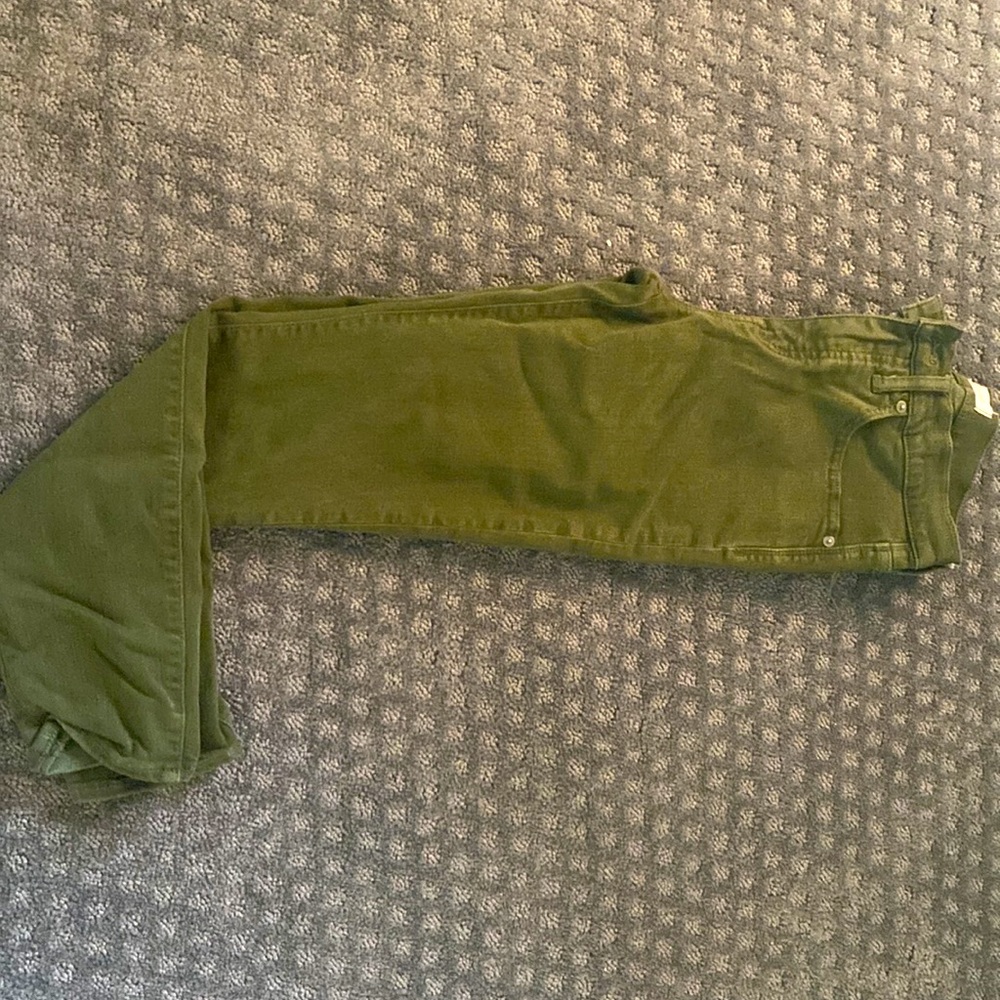 Madewell 9” high rise skinny Jean in Olive